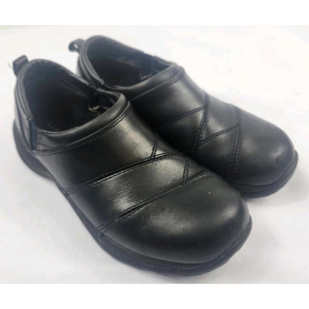 LL Bean Women’s Size 8 M Black Leather Slip-On Flats Casual Shoes
